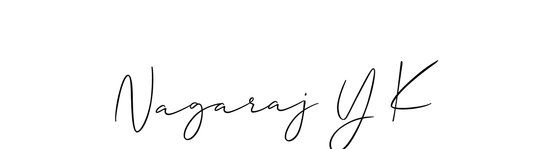 if you are searching for the best signature style for your name Nagaraj Y K. so please give up your signature search. here we have designed multiple signature styles  using Allison_Script. Nagaraj Y K signature style 2 images and pictures png