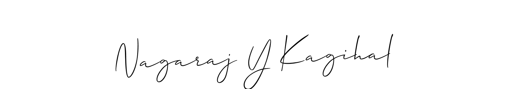 You should practise on your own different ways (Allison_Script) to write your name (Nagaraj Y Kagihal) in signature. don't let someone else do it for you. Nagaraj Y Kagihal signature style 2 images and pictures png