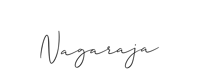 How to make Nagaraja signature? Allison_Script is a professional autograph style. Create handwritten signature for Nagaraja name. Nagaraja signature style 2 images and pictures png