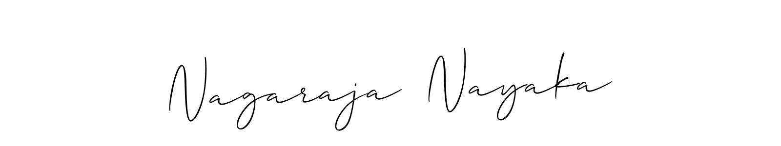 Make a short Nagaraja  Nayaka signature style. Manage your documents anywhere anytime using Allison_Script. Create and add eSignatures, submit forms, share and send files easily. Nagaraja  Nayaka signature style 2 images and pictures png