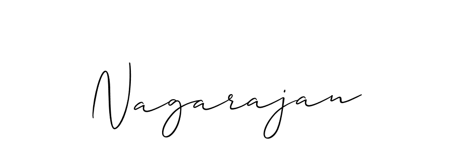 How to make Nagarajan signature? Allison_Script is a professional autograph style. Create handwritten signature for Nagarajan name. Nagarajan signature style 2 images and pictures png