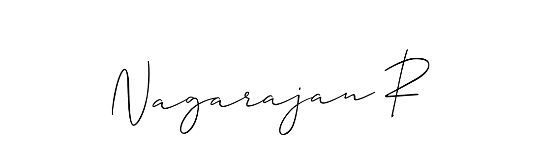You should practise on your own different ways (Allison_Script) to write your name (Nagarajan R) in signature. don't let someone else do it for you. Nagarajan R signature style 2 images and pictures png