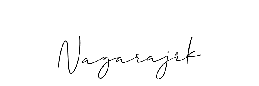 How to make Nagarajrk name signature. Use Allison_Script style for creating short signs online. This is the latest handwritten sign. Nagarajrk signature style 2 images and pictures png