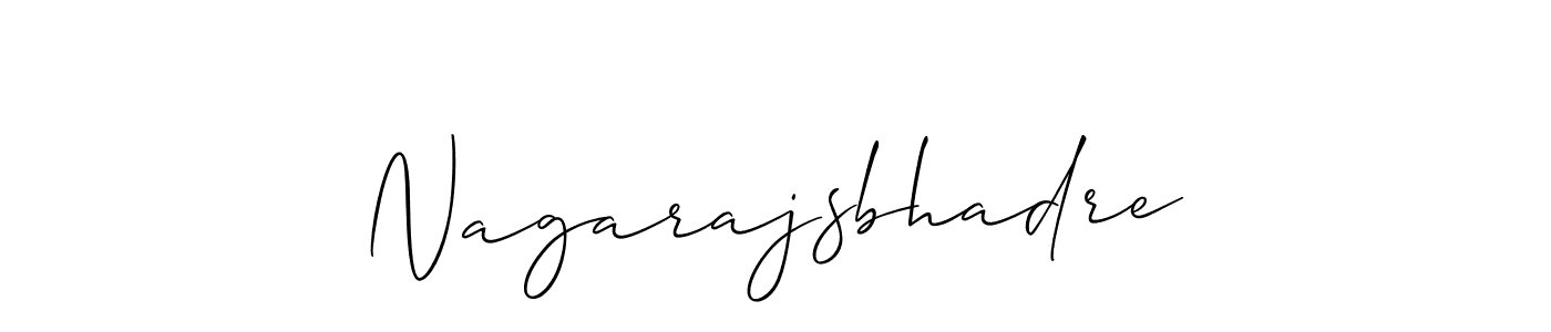 Make a short Nagarajsbhadre signature style. Manage your documents anywhere anytime using Allison_Script. Create and add eSignatures, submit forms, share and send files easily. Nagarajsbhadre signature style 2 images and pictures png