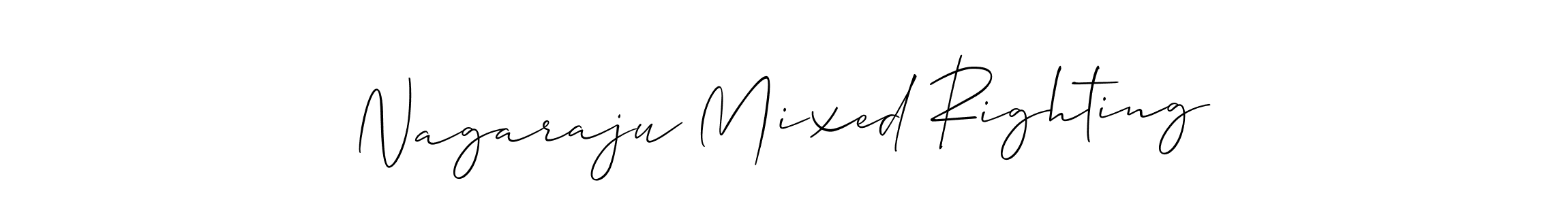 How to make Nagaraju Mixed Righting signature? Allison_Script is a professional autograph style. Create handwritten signature for Nagaraju Mixed Righting name. Nagaraju Mixed Righting signature style 2 images and pictures png