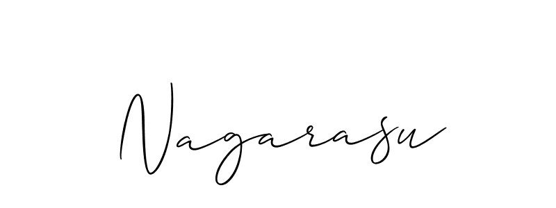Allison_Script is a professional signature style that is perfect for those who want to add a touch of class to their signature. It is also a great choice for those who want to make their signature more unique. Get Nagarasu name to fancy signature for free. Nagarasu signature style 2 images and pictures png