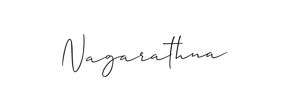 Use a signature maker to create a handwritten signature online. With this signature software, you can design (Allison_Script) your own signature for name Nagarathna. Nagarathna signature style 2 images and pictures png