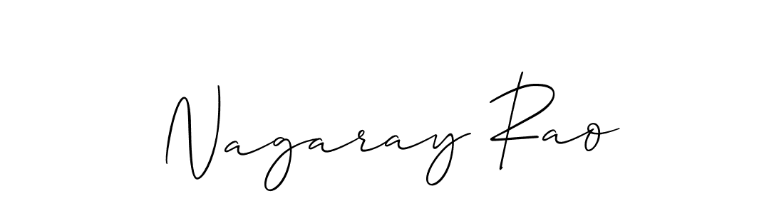 Nagaray Rao stylish signature style. Best Handwritten Sign (Allison_Script) for my name. Handwritten Signature Collection Ideas for my name Nagaray Rao. Nagaray Rao signature style 2 images and pictures png