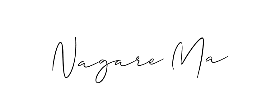 How to Draw Nagare Ma signature style? Allison_Script is a latest design signature styles for name Nagare Ma. Nagare Ma signature style 2 images and pictures png