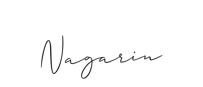 Make a beautiful signature design for name Nagarin. Use this online signature maker to create a handwritten signature for free. Nagarin signature style 2 images and pictures png