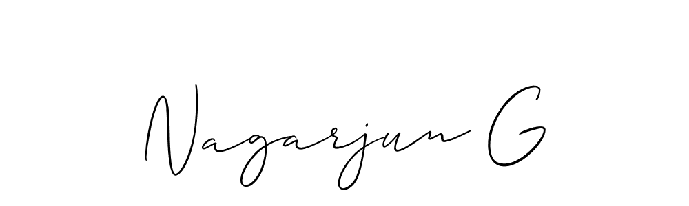 Similarly Allison_Script is the best handwritten signature design. Signature creator online .You can use it as an online autograph creator for name Nagarjun G. Nagarjun G signature style 2 images and pictures png