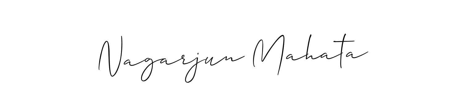 Nagarjun Mahata stylish signature style. Best Handwritten Sign (Allison_Script) for my name. Handwritten Signature Collection Ideas for my name Nagarjun Mahata. Nagarjun Mahata signature style 2 images and pictures png