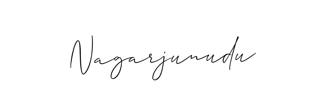 Design your own signature with our free online signature maker. With this signature software, you can create a handwritten (Allison_Script) signature for name Nagarjunudu. Nagarjunudu signature style 2 images and pictures png