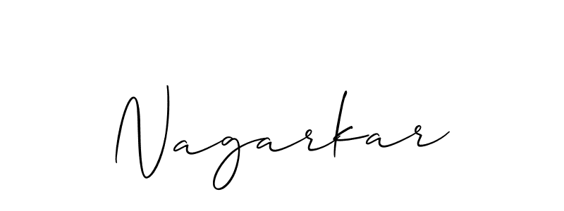 if you are searching for the best signature style for your name Nagarkar. so please give up your signature search. here we have designed multiple signature styles  using Allison_Script. Nagarkar signature style 2 images and pictures png