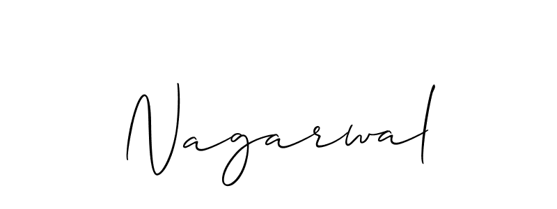 It looks lik you need a new signature style for name Nagarwal. Design unique handwritten (Allison_Script) signature with our free signature maker in just a few clicks. Nagarwal signature style 2 images and pictures png