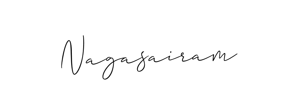 Also we have Nagasairam name is the best signature style. Create professional handwritten signature collection using Allison_Script autograph style. Nagasairam signature style 2 images and pictures png