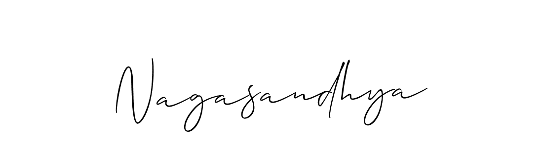 Make a short Nagasandhya signature style. Manage your documents anywhere anytime using Allison_Script. Create and add eSignatures, submit forms, share and send files easily. Nagasandhya signature style 2 images and pictures png