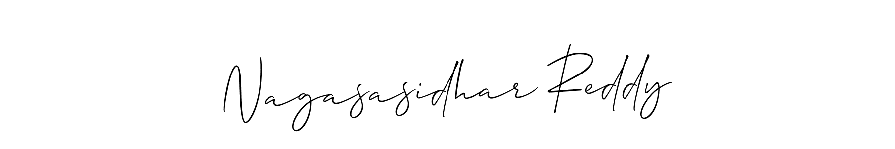 How to Draw Nagasasidhar Reddy signature style? Allison_Script is a latest design signature styles for name Nagasasidhar Reddy. Nagasasidhar Reddy signature style 2 images and pictures png
