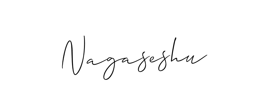 Make a beautiful signature design for name Nagaseshu. With this signature (Allison_Script) style, you can create a handwritten signature for free. Nagaseshu signature style 2 images and pictures png