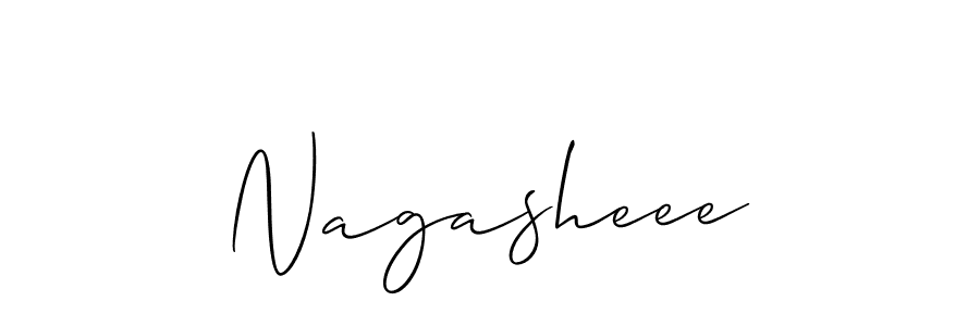 Create a beautiful signature design for name Nagasheee. With this signature (Allison_Script) fonts, you can make a handwritten signature for free. Nagasheee signature style 2 images and pictures png