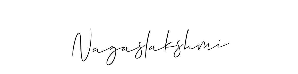 How to make Nagaslakshmi name signature. Use Allison_Script style for creating short signs online. This is the latest handwritten sign. Nagaslakshmi signature style 2 images and pictures png
