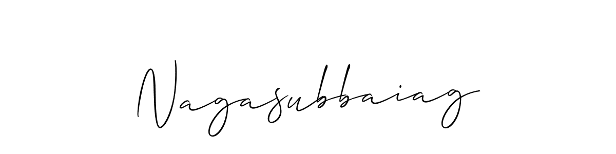 Also we have Nagasubbaiag name is the best signature style. Create professional handwritten signature collection using Allison_Script autograph style. Nagasubbaiag signature style 2 images and pictures png