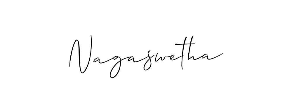 if you are searching for the best signature style for your name Nagaswetha. so please give up your signature search. here we have designed multiple signature styles  using Allison_Script. Nagaswetha signature style 2 images and pictures png