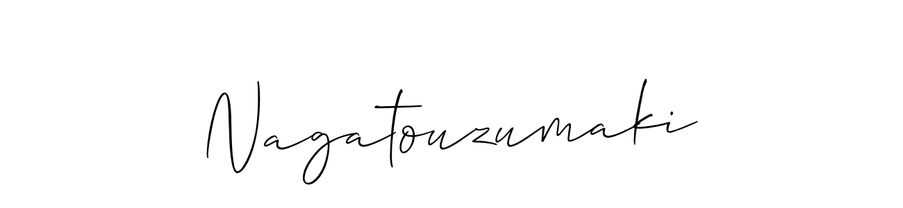 How to make Nagatouzumaki signature? Allison_Script is a professional autograph style. Create handwritten signature for Nagatouzumaki name. Nagatouzumaki signature style 2 images and pictures png