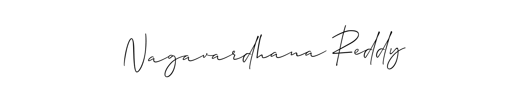 Create a beautiful signature design for name Nagavardhana Reddy. With this signature (Allison_Script) fonts, you can make a handwritten signature for free. Nagavardhana Reddy signature style 2 images and pictures png