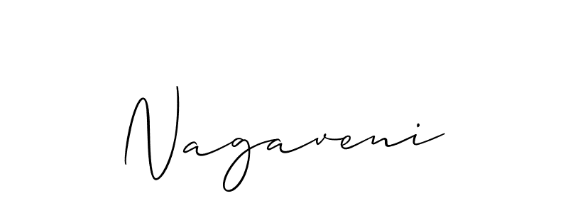 Use a signature maker to create a handwritten signature online. With this signature software, you can design (Allison_Script) your own signature for name Nagaveni. Nagaveni signature style 2 images and pictures png