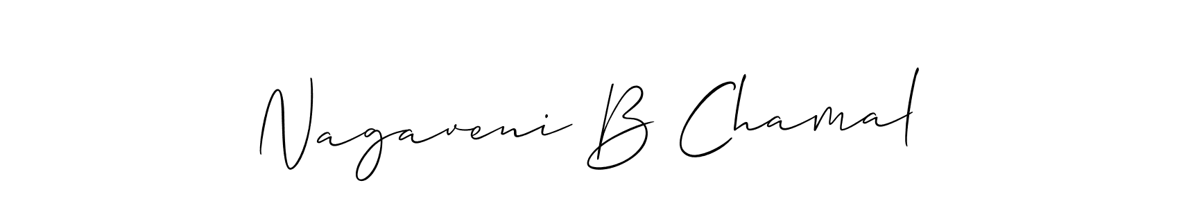 Best and Professional Signature Style for Nagaveni B Chamal. Allison_Script Best Signature Style Collection. Nagaveni B Chamal signature style 2 images and pictures png