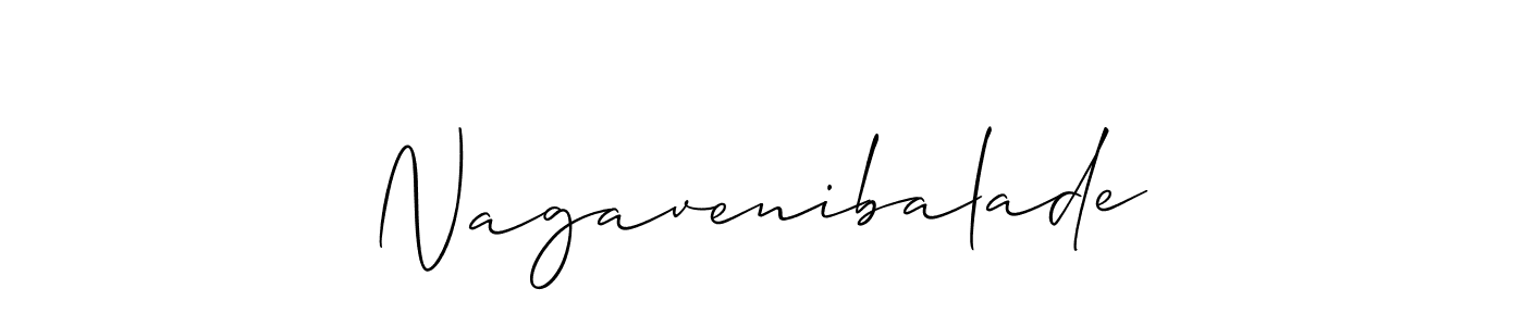 Also we have Nagavenibalade name is the best signature style. Create professional handwritten signature collection using Allison_Script autograph style. Nagavenibalade signature style 2 images and pictures png