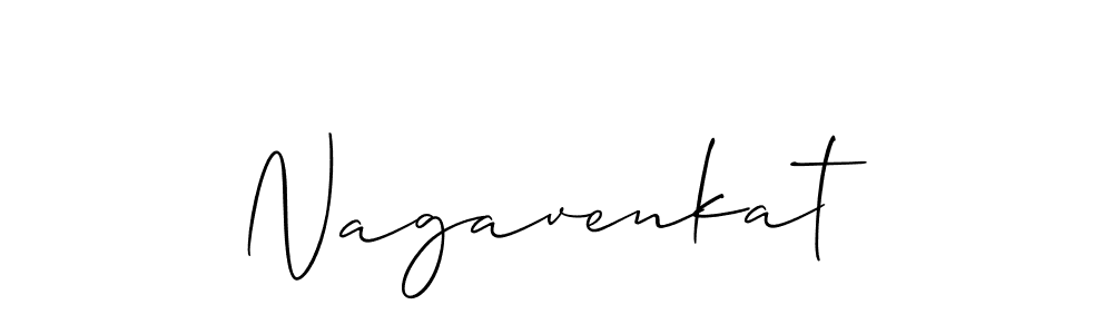 How to make Nagavenkat signature? Allison_Script is a professional autograph style. Create handwritten signature for Nagavenkat name. Nagavenkat signature style 2 images and pictures png