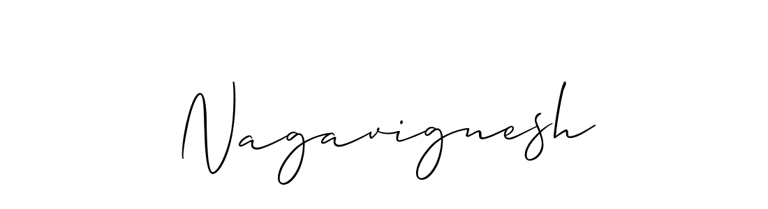 Nagavignesh stylish signature style. Best Handwritten Sign (Allison_Script) for my name. Handwritten Signature Collection Ideas for my name Nagavignesh. Nagavignesh signature style 2 images and pictures png
