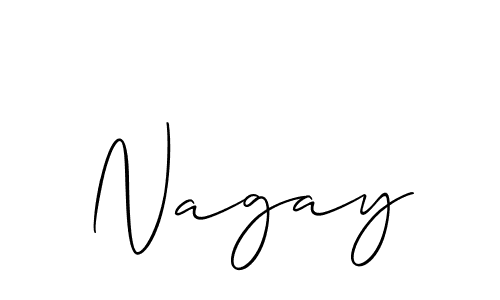 Best and Professional Signature Style for Nagay. Allison_Script Best Signature Style Collection. Nagay signature style 2 images and pictures png