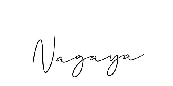 Nagaya stylish signature style. Best Handwritten Sign (Allison_Script) for my name. Handwritten Signature Collection Ideas for my name Nagaya. Nagaya signature style 2 images and pictures png