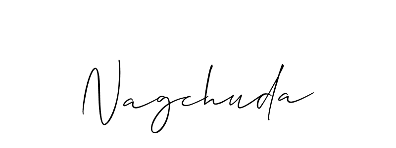 Design your own signature with our free online signature maker. With this signature software, you can create a handwritten (Allison_Script) signature for name Nagchuda. Nagchuda signature style 2 images and pictures png