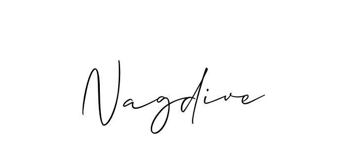 Also You can easily find your signature by using the search form. We will create Nagdive name handwritten signature images for you free of cost using Allison_Script sign style. Nagdive signature style 2 images and pictures png
