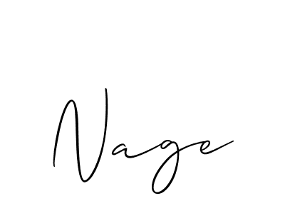 It looks lik you need a new signature style for name Nage. Design unique handwritten (Allison_Script) signature with our free signature maker in just a few clicks. Nage signature style 2 images and pictures png