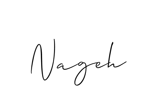 Nageh stylish signature style. Best Handwritten Sign (Allison_Script) for my name. Handwritten Signature Collection Ideas for my name Nageh. Nageh signature style 2 images and pictures png