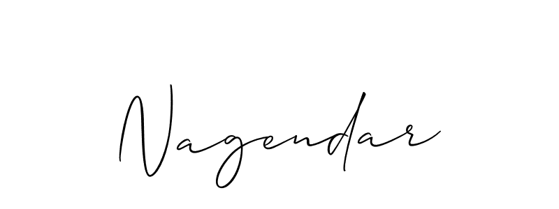 How to Draw Nagendar signature style? Allison_Script is a latest design signature styles for name Nagendar. Nagendar signature style 2 images and pictures png