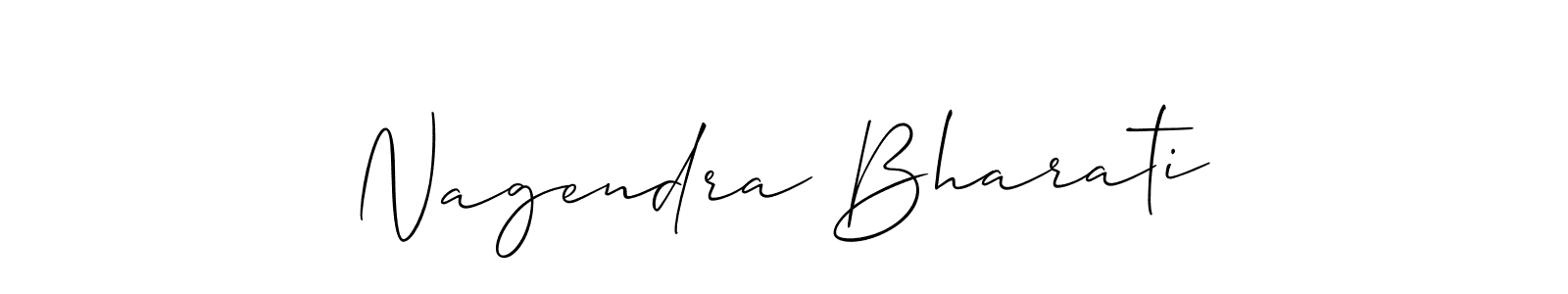 Design your own signature with our free online signature maker. With this signature software, you can create a handwritten (Allison_Script) signature for name Nagendra Bharati. Nagendra Bharati signature style 2 images and pictures png