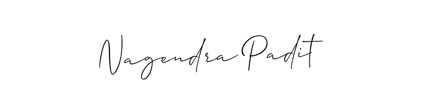 Nagendra Padit stylish signature style. Best Handwritten Sign (Allison_Script) for my name. Handwritten Signature Collection Ideas for my name Nagendra Padit. Nagendra Padit signature style 2 images and pictures png