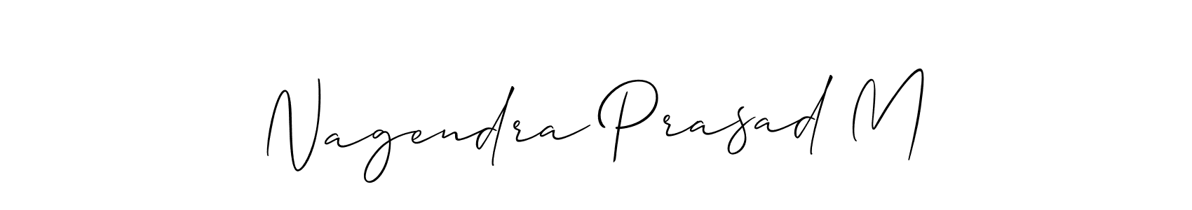 How to Draw Nagendra Prasad M signature style? Allison_Script is a latest design signature styles for name Nagendra Prasad M. Nagendra Prasad M signature style 2 images and pictures png