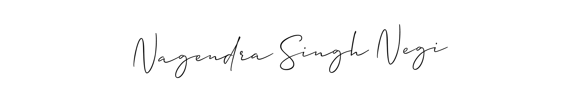 How to make Nagendra Singh Negi name signature. Use Allison_Script style for creating short signs online. This is the latest handwritten sign. Nagendra Singh Negi signature style 2 images and pictures png