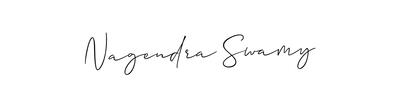 Make a beautiful signature design for name Nagendra Swamy. With this signature (Allison_Script) style, you can create a handwritten signature for free. Nagendra Swamy signature style 2 images and pictures png