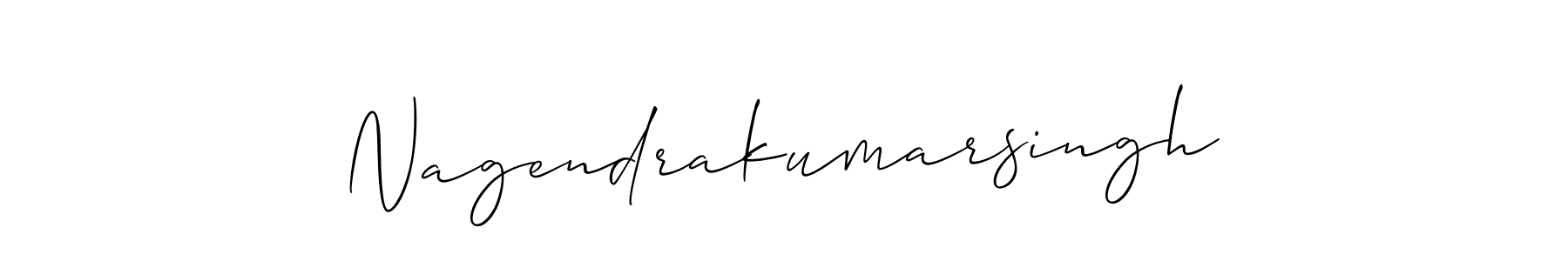 Allison_Script is a professional signature style that is perfect for those who want to add a touch of class to their signature. It is also a great choice for those who want to make their signature more unique. Get Nagendrakumarsingh name to fancy signature for free. Nagendrakumarsingh signature style 2 images and pictures png