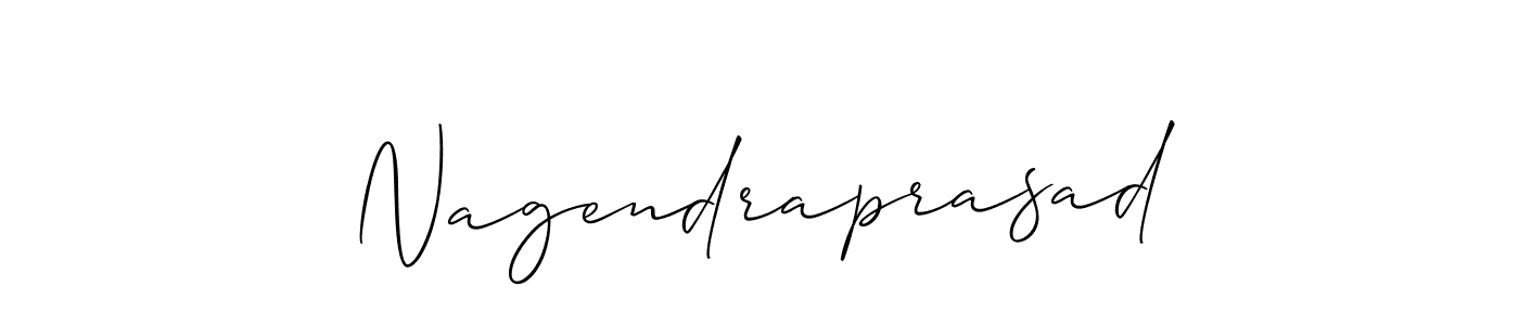 How to make Nagendraprasad name signature. Use Allison_Script style for creating short signs online. This is the latest handwritten sign. Nagendraprasad signature style 2 images and pictures png