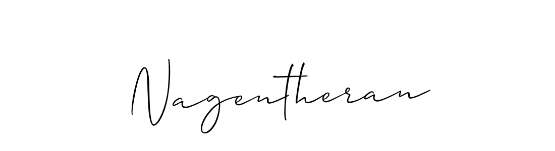 The best way (Allison_Script) to make a short signature is to pick only two or three words in your name. The name Nagentheran include a total of six letters. For converting this name. Nagentheran signature style 2 images and pictures png