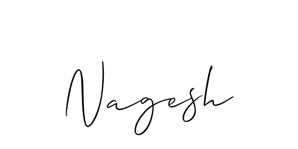 Design your own signature with our free online signature maker. With this signature software, you can create a handwritten (Allison_Script) signature for name Nagesh. Nagesh signature style 2 images and pictures png